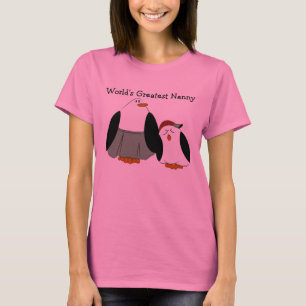 Camiseta Mundo bonito dos pinguins dos desenhos animados