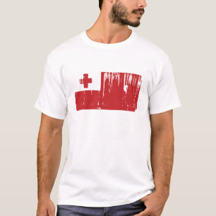 Camiseta Mundo da bandeira de Tonga