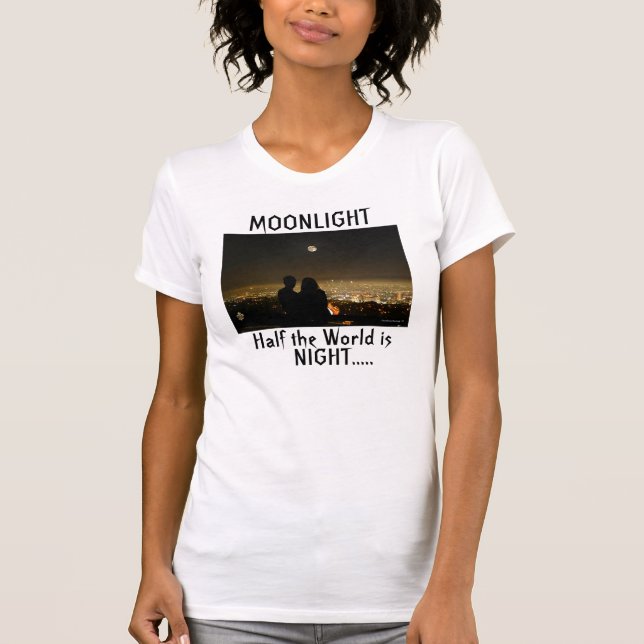 Camiseta Mundo da noite do luar (Frente)