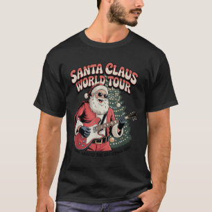 Camiseta Mundo de Papai Noel Turnê Rocking Around The Chris