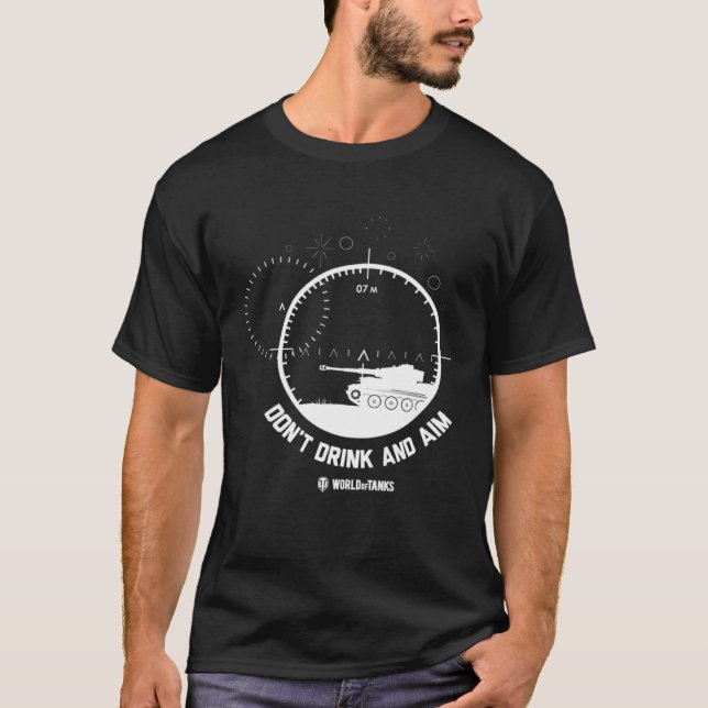 Camiseta Mundo de Tanques Não Beba e Mire (Frente)