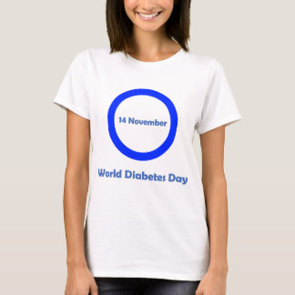 Camiseta Mundo diabetes dia consciência do diabetes do 14