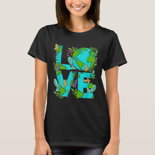 Camiseta Mundo do Amor - Proteção Ambiental Dia da Terra Cl