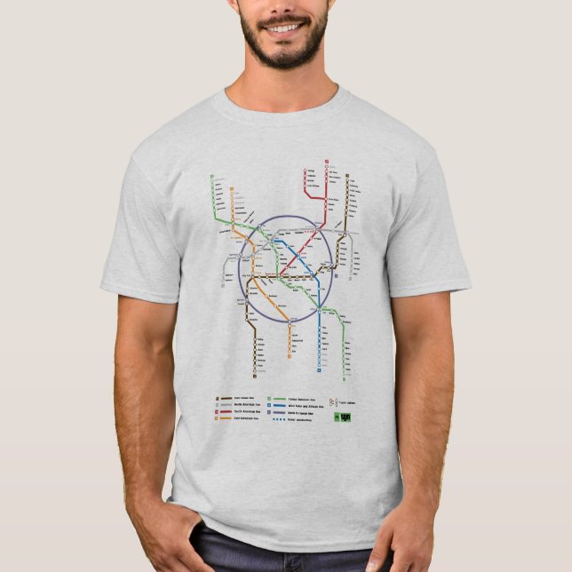Camiseta Mundo do metro (Frente)