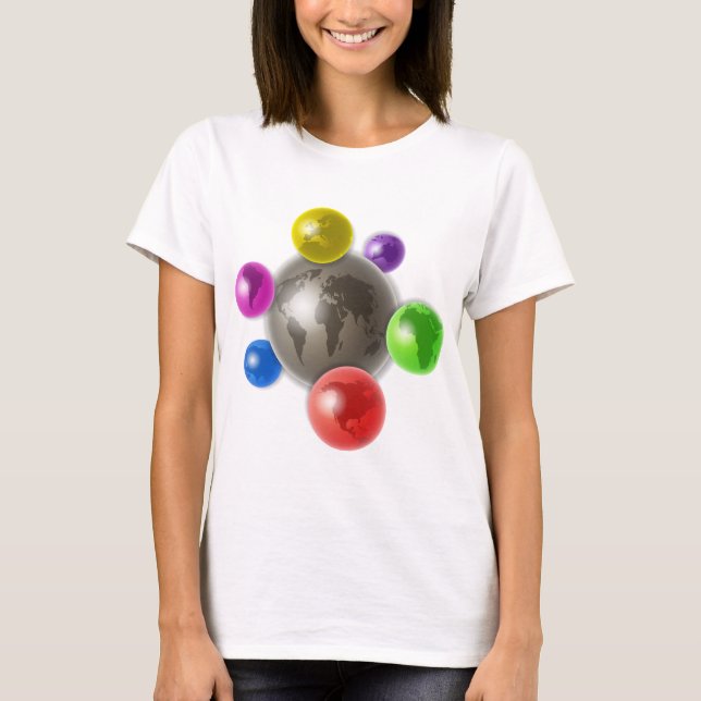 Camiseta Mundo dos globos (Frente)