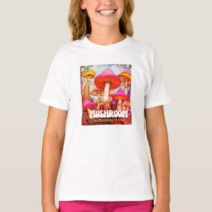Camiseta Mundo Encantador de Cogumelos um SS Branco