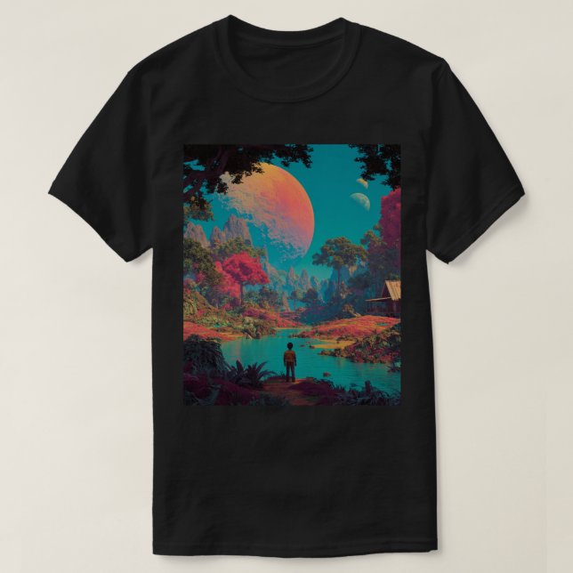 Camiseta Mundo Estranho de Hawkins (Frente do Design)