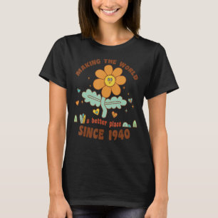 Camiseta Mundo fazer: Melhor Lugar Desde 1940 Aniversário C