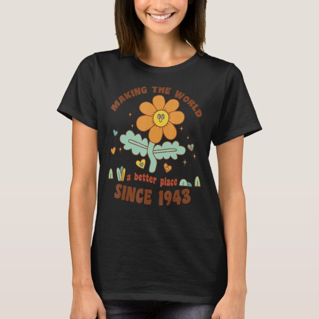 Camiseta Mundo fazer: Melhor Lugar Desde 1943 (Frente)