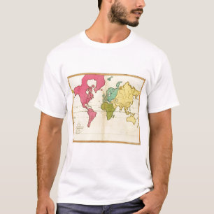 Camiseta Mundo liso do mapa