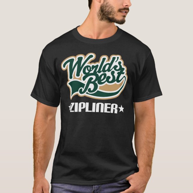 Camiseta Mundo o melhor Zipliner (Frente)