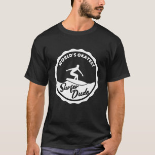 Camiseta Mundo Okayest Surfer Dude Retro Surfing 2