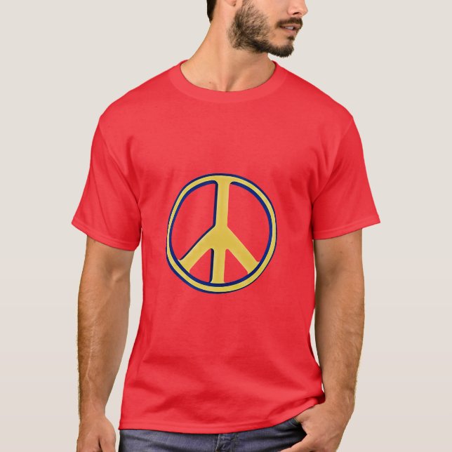 Camiseta Mundo Pacífico: Sinal Icônico de Paz (Frente)