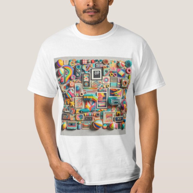 Camiseta Mundo Tridimensional (Frente)