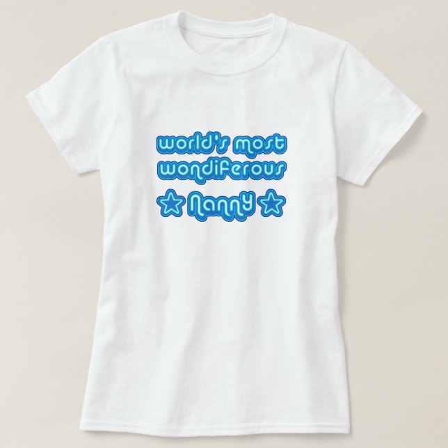 Camiseta Mundos a maioria de baby-sitter de Wondiferous (Frente do Design)