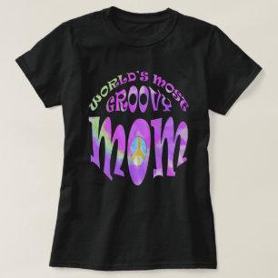 Camiseta Mundos a maioria de Pastel Groovy da mamã
