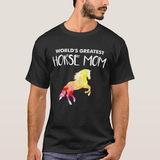 Camiseta Mundos Cavalo Maior Amor da Mãe (Frente)