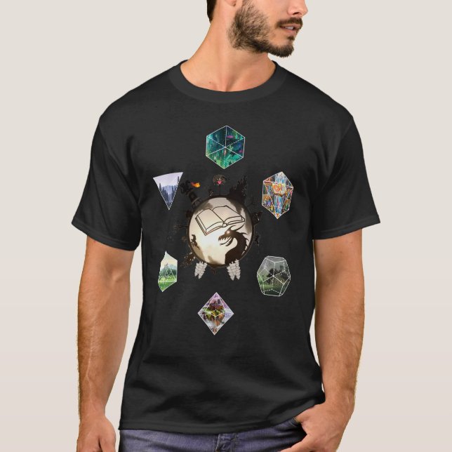 Camiseta Mundos De Dados Rpg (Frente)