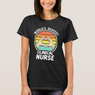 Camiseta Mundos Enfermeira Clínica Mais Adorável Enfermeira