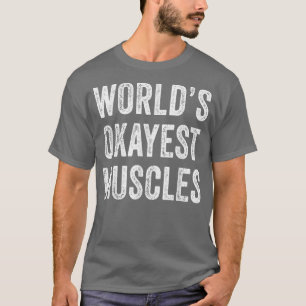 Camiseta Mundos Engraçados Músculos Mais Ocupados Giro Pai