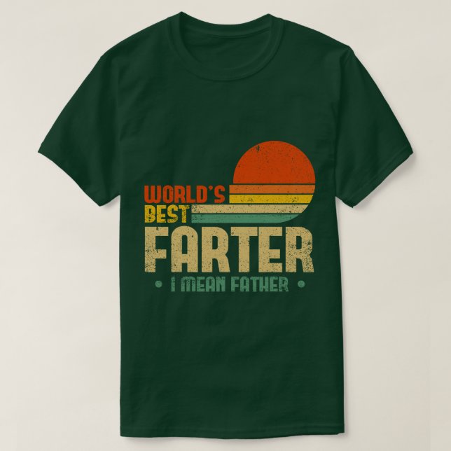 Camiseta Mundos Mais Fartos Quero Dizer Dia de os pais Padr (Frente do Design)