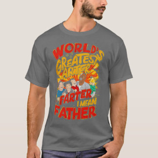 Camiseta Mundos Mais Fartos Quero Dizer Padre Funny Dia de