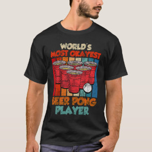 Camiseta Mundos mais ok Beer Pong Game Beer Pong Pong