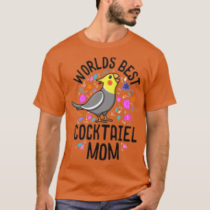 Camiseta Mundos Melhor Cockatiel Mãe Meninas Gritando Pa