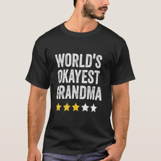 Camiseta Mundos Muito bem Vovó Família Engraçada Correspond