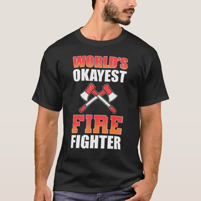Camiseta Mundos Okayes Bombeiro Bombeiros (Frente)