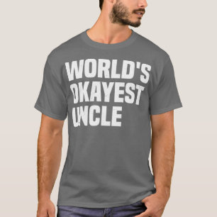 Camiseta Mundos Tio Tee Engraçado Dizendo Gráfico Familiar