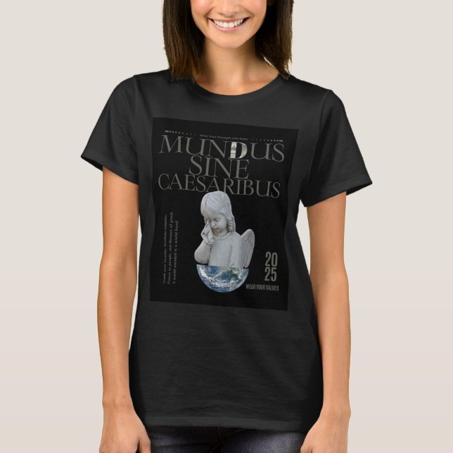 Camiseta Mundus Sine Caesaribus | Arte Única (Frente)
