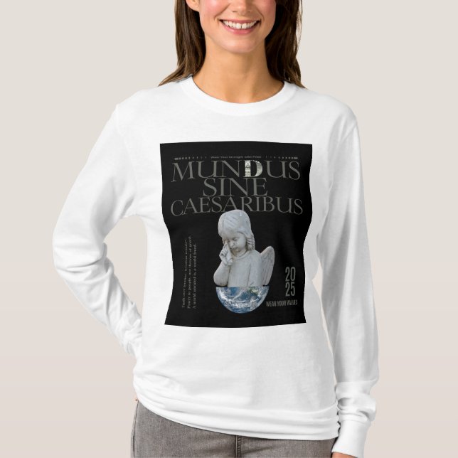 Camiseta Mundus Sine Caesaribus | Arte Única (Frente)