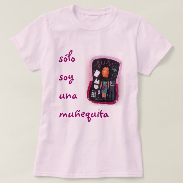 Camiseta muñequita de solo do una da soja (Frente do Design)