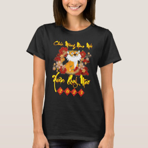 Camiseta Mung Nam Moi Xuan Quy Mao Lunar Vietnamita Nova Ye