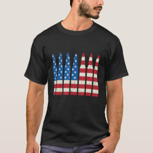 Camiseta Munição Bandeira EUA Direitos de Arma 2ª Emenda