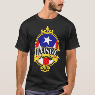 Camiseta Munoz Family Puerto Rico Flag