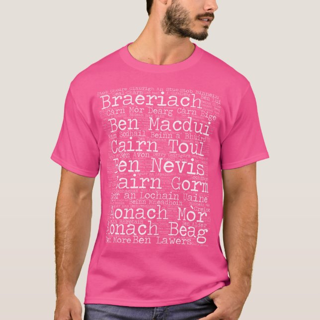 Camiseta Munro Bagging - 282 Scottish Munros (Frente)