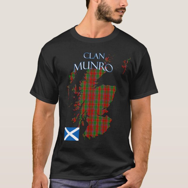 Camiseta Munro Scottish Clan Tartan Scotland (Frente)