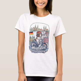 Camiseta Münster Alemanha Ciclismo Cachorro Fofo