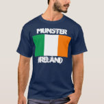 Camiseta Munster, Irlanda com bandeira irlandesa<br><div class="desc">Munster,  Irlanda com bandeira irlandesa</div>