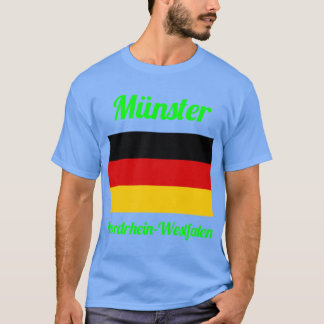 Camiseta Münster Nordrhein-Westfália Alemanha Impressões El