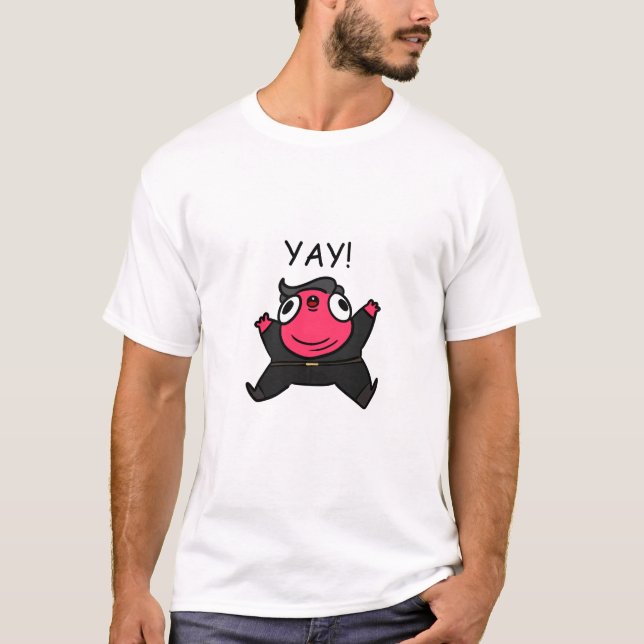 Camiseta Muppet feliz salto estrela (Frente)