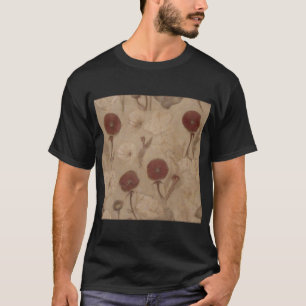 Camiseta Mural de papoila simbolizando o declínio de civili