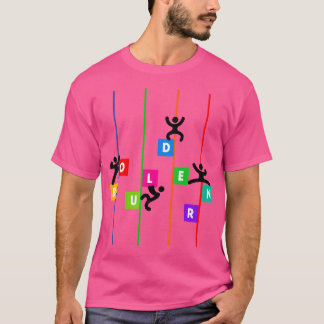 Camiseta Mural de Rocha para Escalada em Boulder Legal