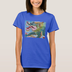 Camiseta Mural do Cão Foo Chinês / Leão Guardião