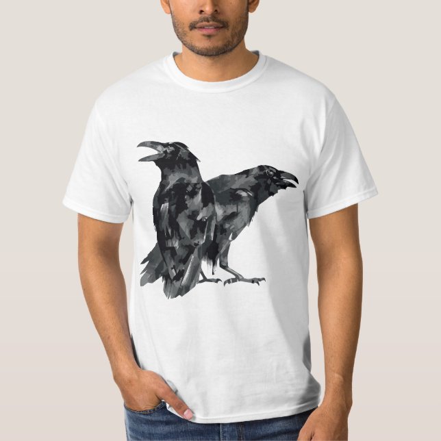 Camiseta Murder Of Crows Raven Birds  (Frente)