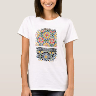 Camiseta Mure azulejos do mihrab da mesquita de Cheykh