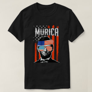 Camiseta Murica Abe engraçado Lincoln 4o do partido Améri