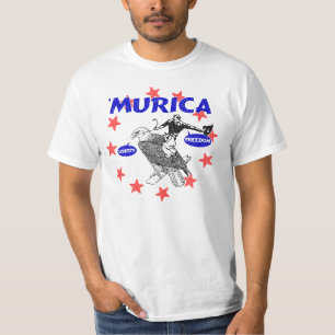 Camiseta Murica Eagle e vaqueiro